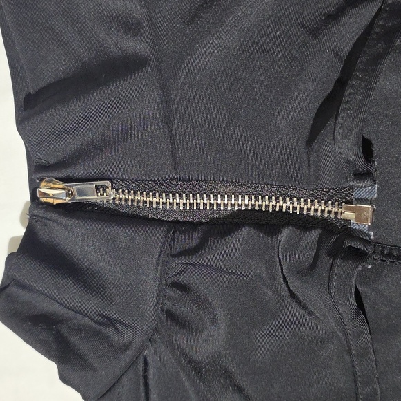 Halloween Costume Black Romper Long Sleeve bodycon Bodysuit Goth Jumpsuit Sexy - Picture 12 of 14